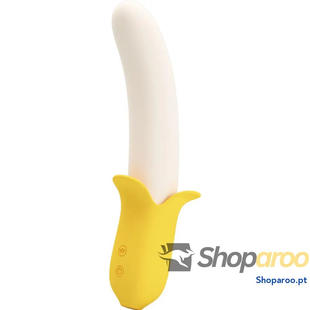 PRETTY LOVE - BANANA GEEK SUPER POWER 7 VIBRAÕES PARA CIMA E PARA BAIXO SILICONE PRETO
