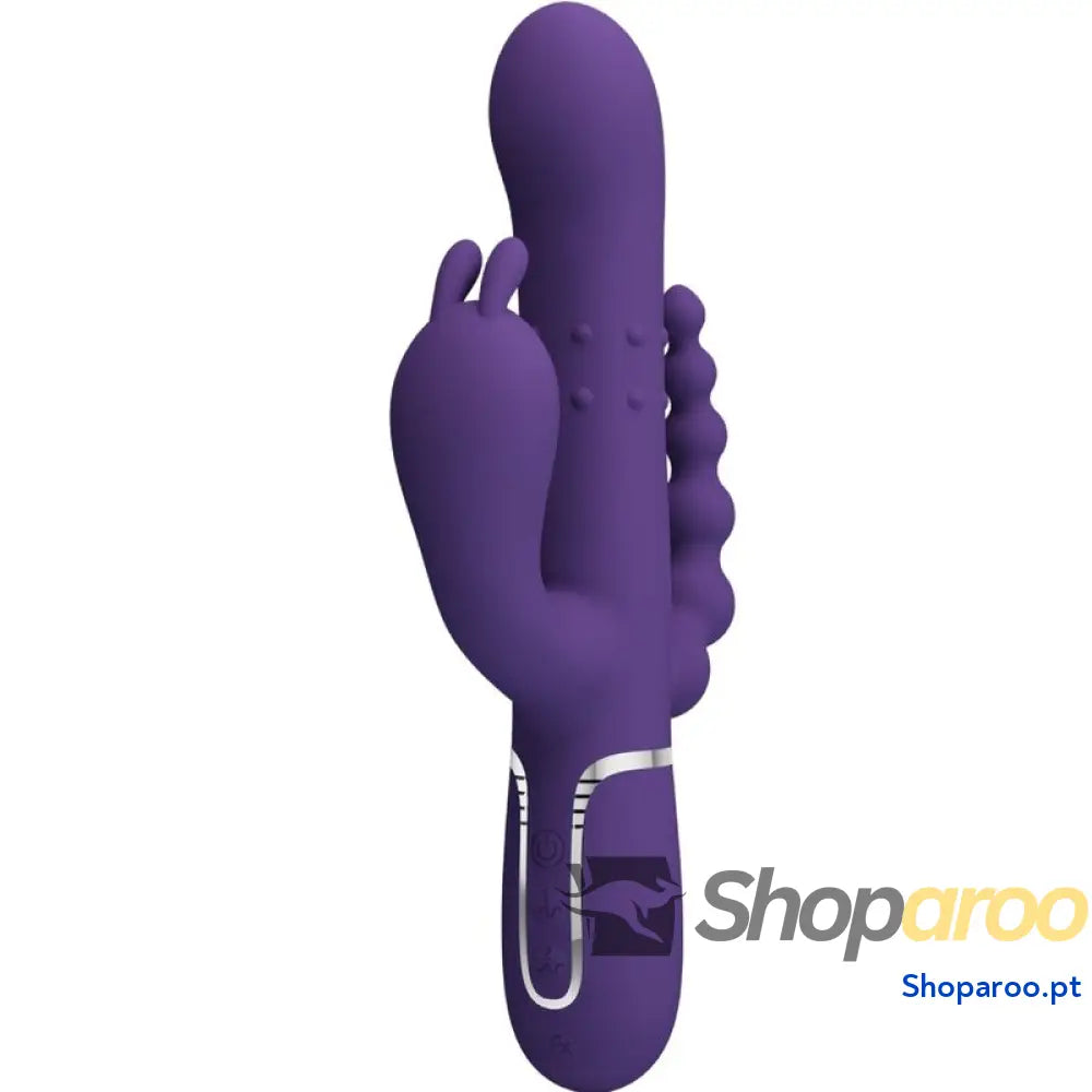 PRETTY LOVE - CAMMY TRIPLO VIBRADOR MULTIFUNÇÃO 4 EM 1 ROXO
