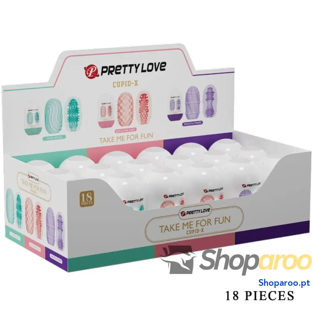 PRETTY LOVE - CUPID X 18 MASTURBADORES MASCULINOS DIFERENTES TEXTURAS