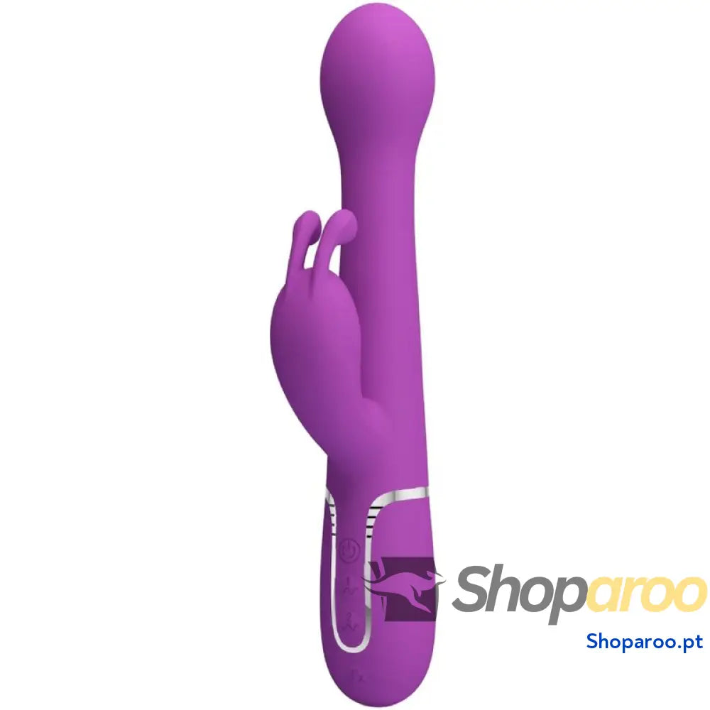 PRETTY LOVE - DEJON 3 EM 1 MULTIFUNCIONAL RABBIT VIBRADOR ROXO