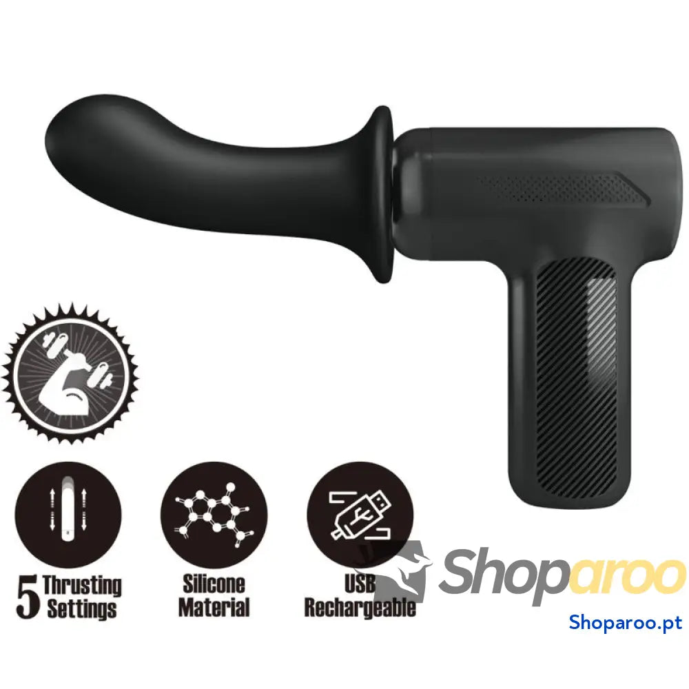 PRETTY LOVE DJ DOCTOR MASSAGER 5 CONFIGURAÇÕES PRETO