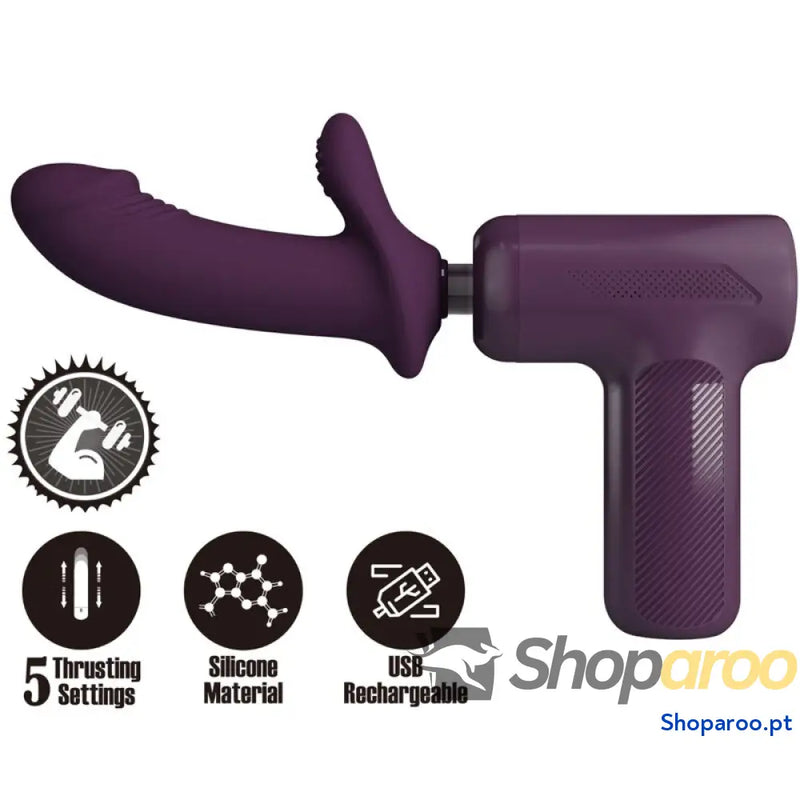 PRETTY LOVE DJ SCHOLAR MASSAGER 5 CONFIGURAÇÕES ROXO