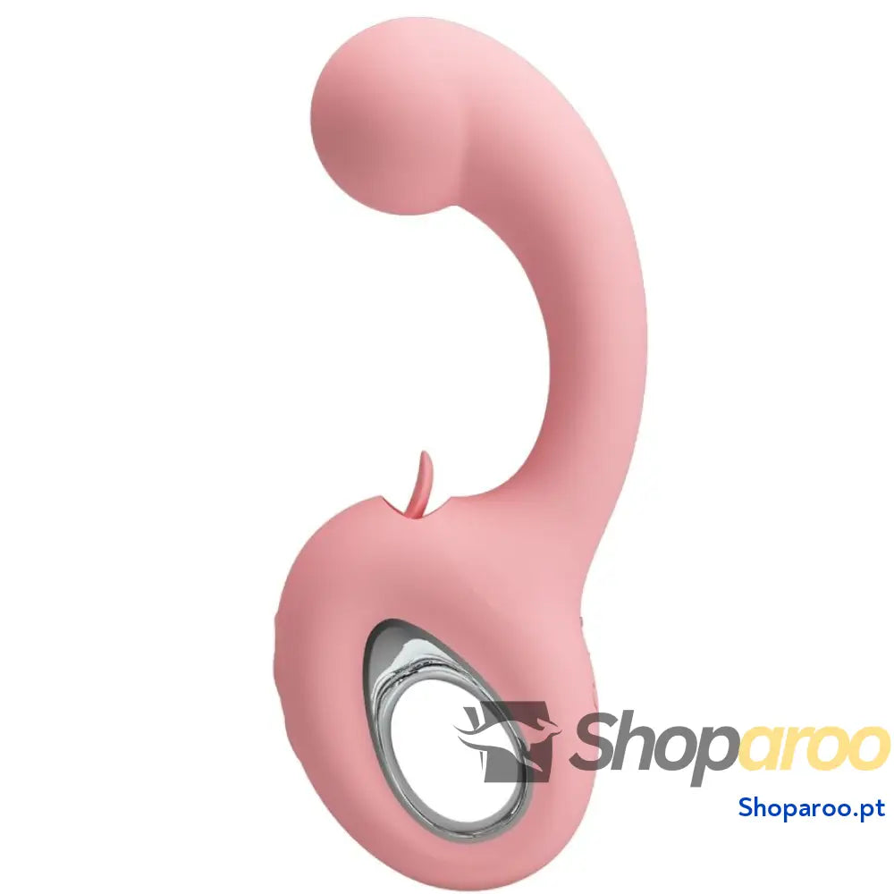 PRETTY LOVE - ERYNNYES VIBRADOR PONTO G + ESTIMULADOR DE CLITÓRIS 10 VIBRAÇÕES ROSA