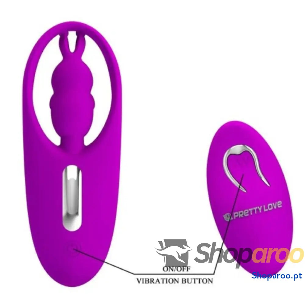 PRETTY LOVE - ESTIMULADOR DE COELHO SELVAGEM PARA CALAS COM CONTROLE REMOTO LILAC
