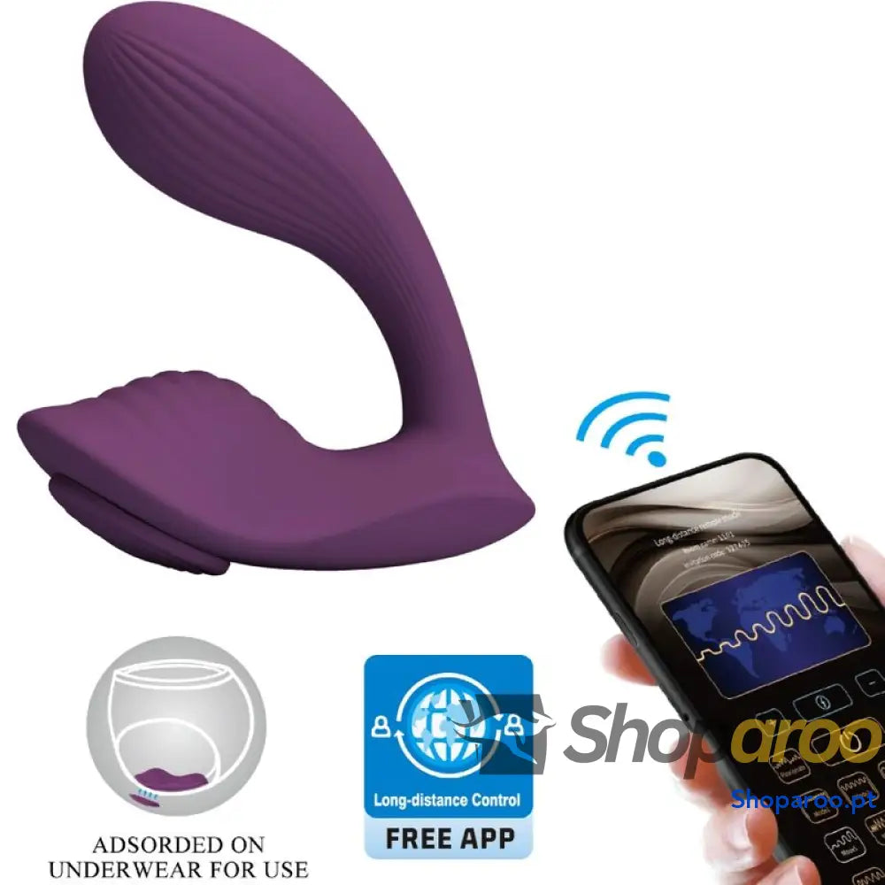 PRETTY LOVE - FRANZ MASSAGER E VIBRADOR APLICATIVO GRATUITO ROXO