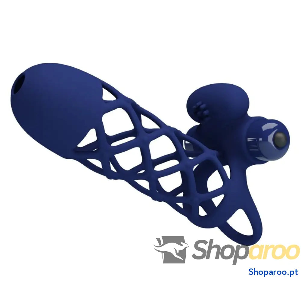 PRETTY LOVE - GIANN ANEL VIBRADOR COM BAINHA DE SILICONE AZUL