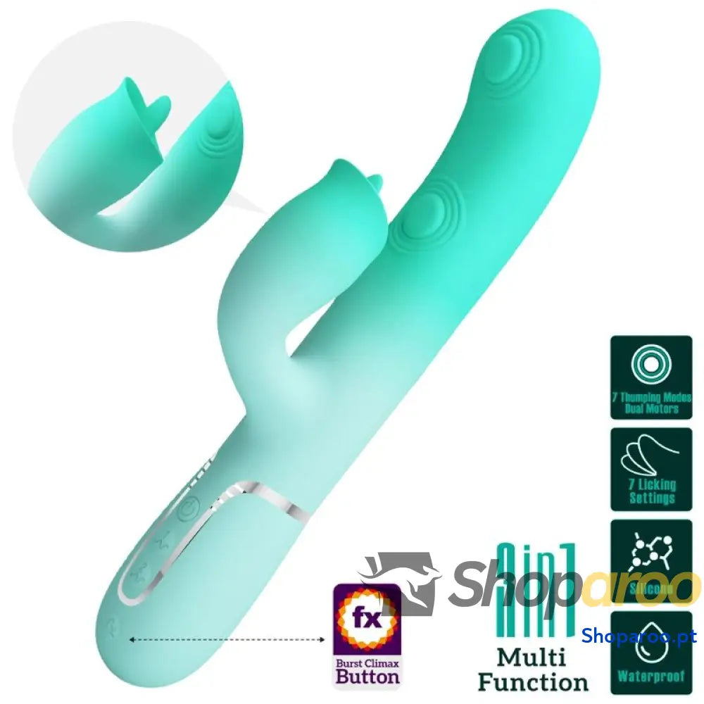 PRETTY LOVE - GIGI MULTIFUNCIONAL COELHO VIBRADOR AQUA VERDE