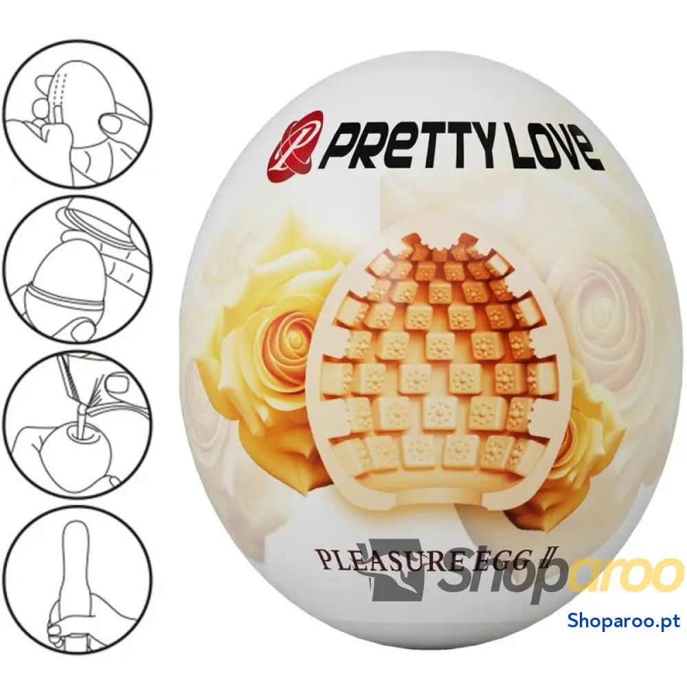 PRETTY LOVE - MASTURBADOR MASCULINO OVO CARNE