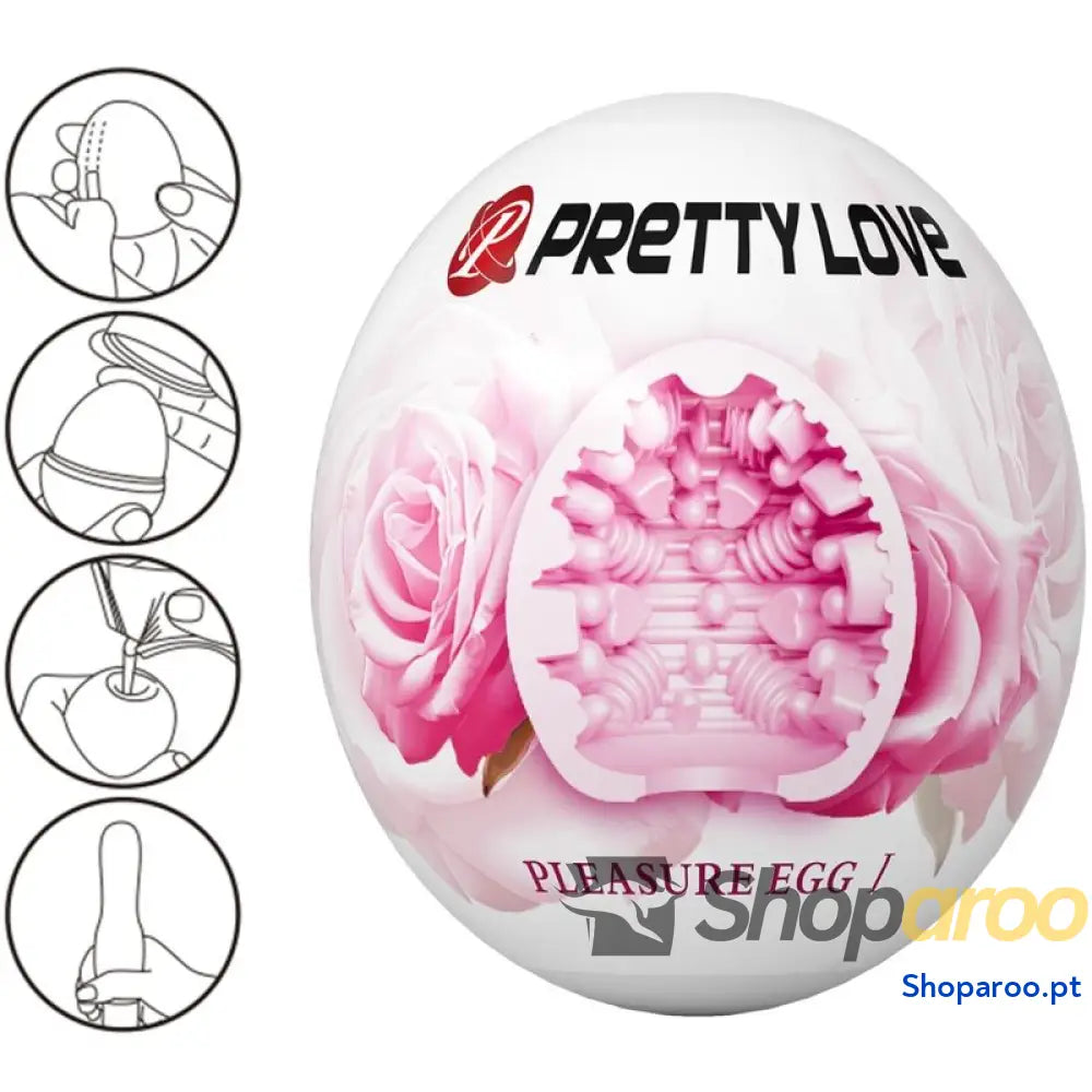 PRETTY LOVE - MASTURBADOR MASCULINO ROSA OVO