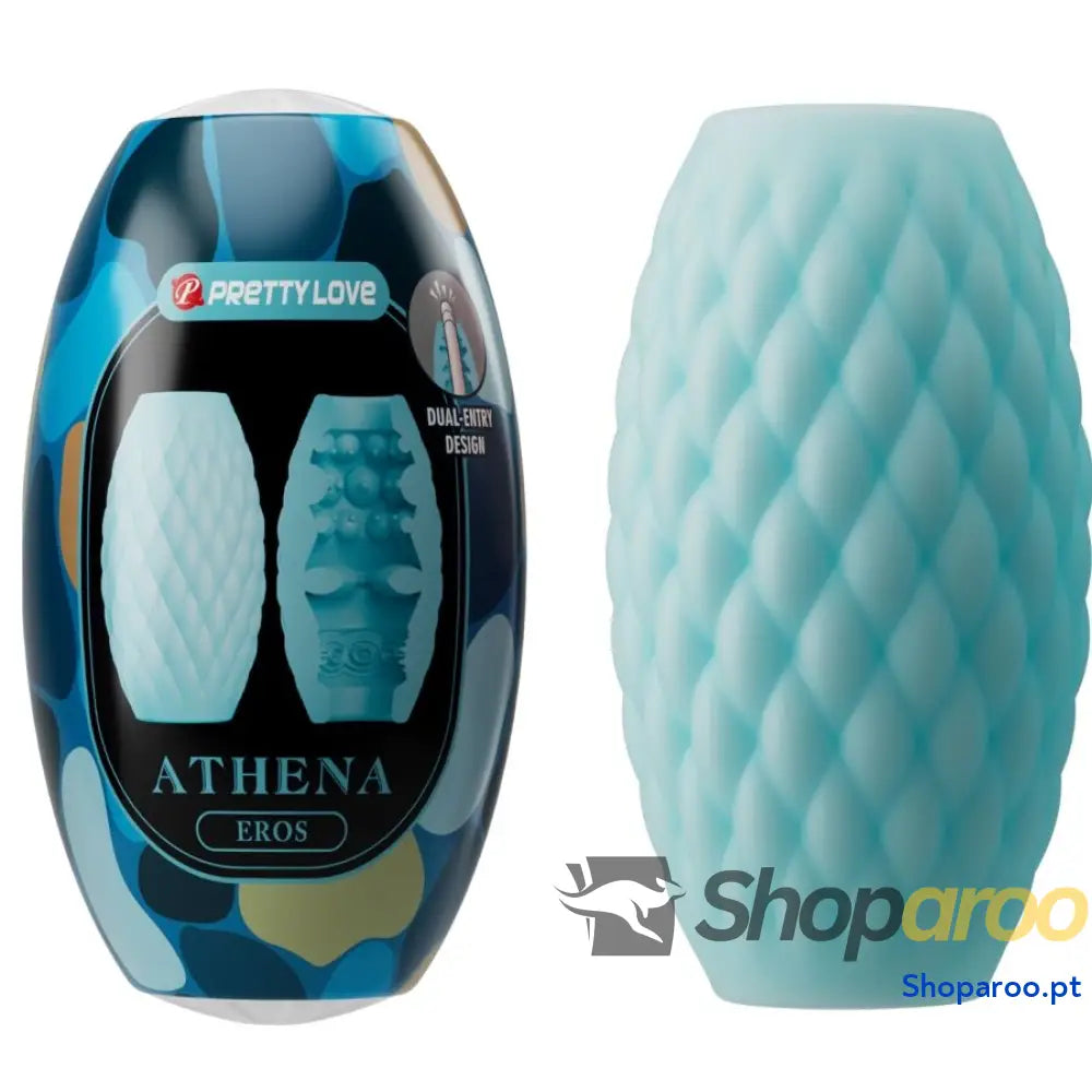 PRETTY LOVE - MASTURBADOR MASCULINO SILICONE ATHENA EROS AZUL CÉU