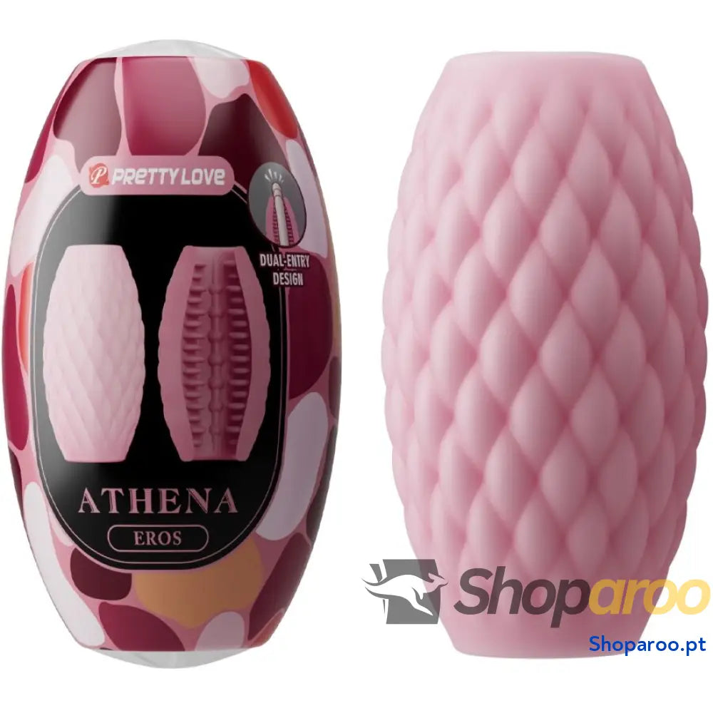 PRETTY LOVE - MASTURBADOR MASCULINO SILICONE ATHENA EROS ROSA