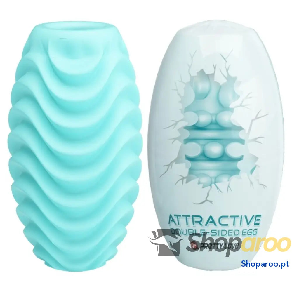 PRETTY LOVE - OVO MASTURBADOR TURQUESA DUPLA FACE