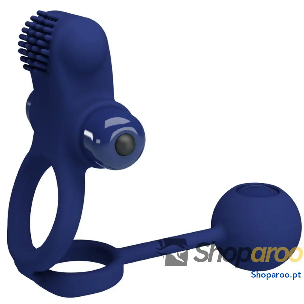 PRETTY LOVE - REMINGTON ANEL VIBRADOR DUPLO COM PLUG AZUL