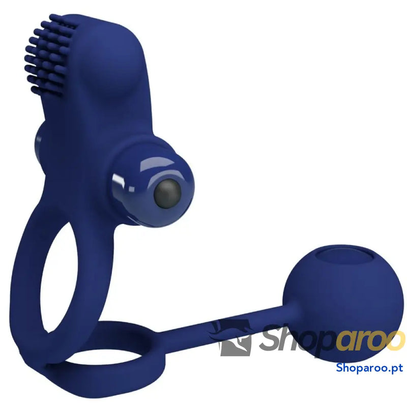PRETTY LOVE - REMINGTON ANEL VIBRADOR DUPLO COM PLUG AZUL