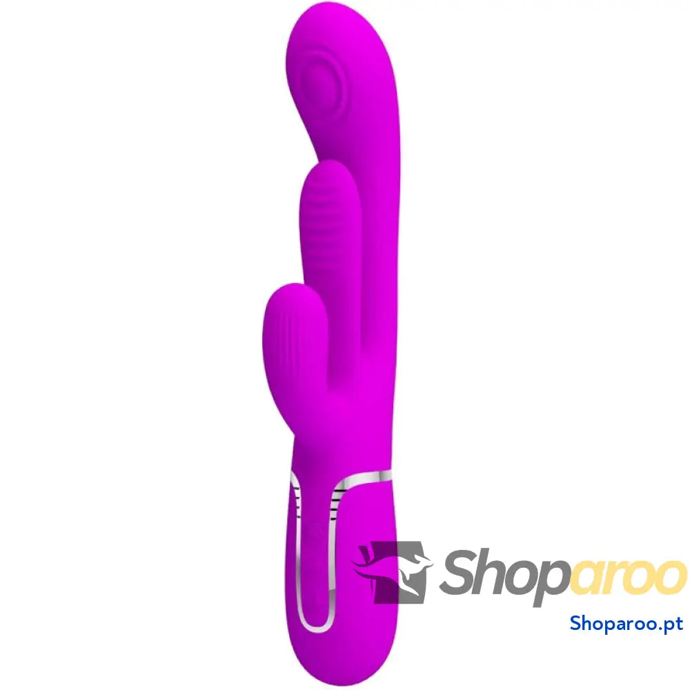 PRETTY LOVE - SHANIA TRIPLE RABBIT VIBRADOR MULTIFUNCIONAL ROSA