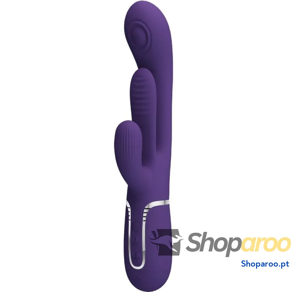 PRETTY LOVE - SHANIA TRIPLE RABBIT VIBRADOR MULTIFUNCIONAL ROXO