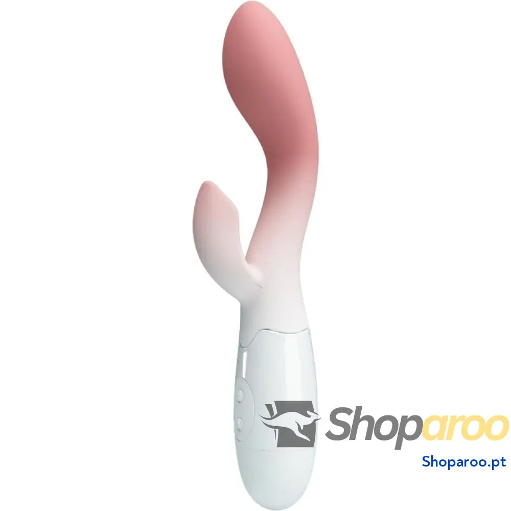 PRETTY LOVE - VIBRADOR BRILHANTE DO PONTO G + ESTIMULADOR DE CLITÓRIS 30 VIBRAÇÕES ROSA