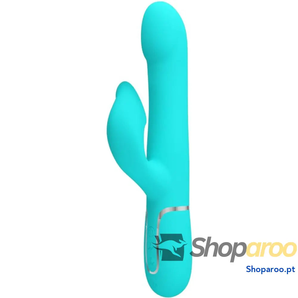 PRETTY LOVE - VIBRADOR COELHO PÉROLAS AQUA VERDE