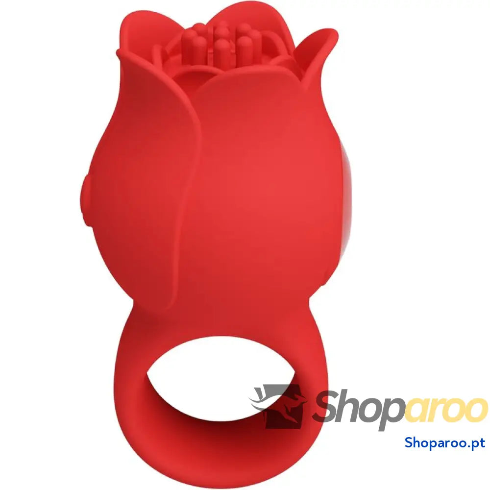 PRETTY LOVE - VIBRADOR DE DEDO EM FORMA DE JAE ROSE 10 VIBRAÇÕES VERMELHO