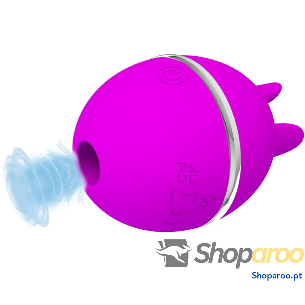 PRETTY LOVE - VIBRADOR DE SILICONE REDONDO ROXO BOLA GEMINI
