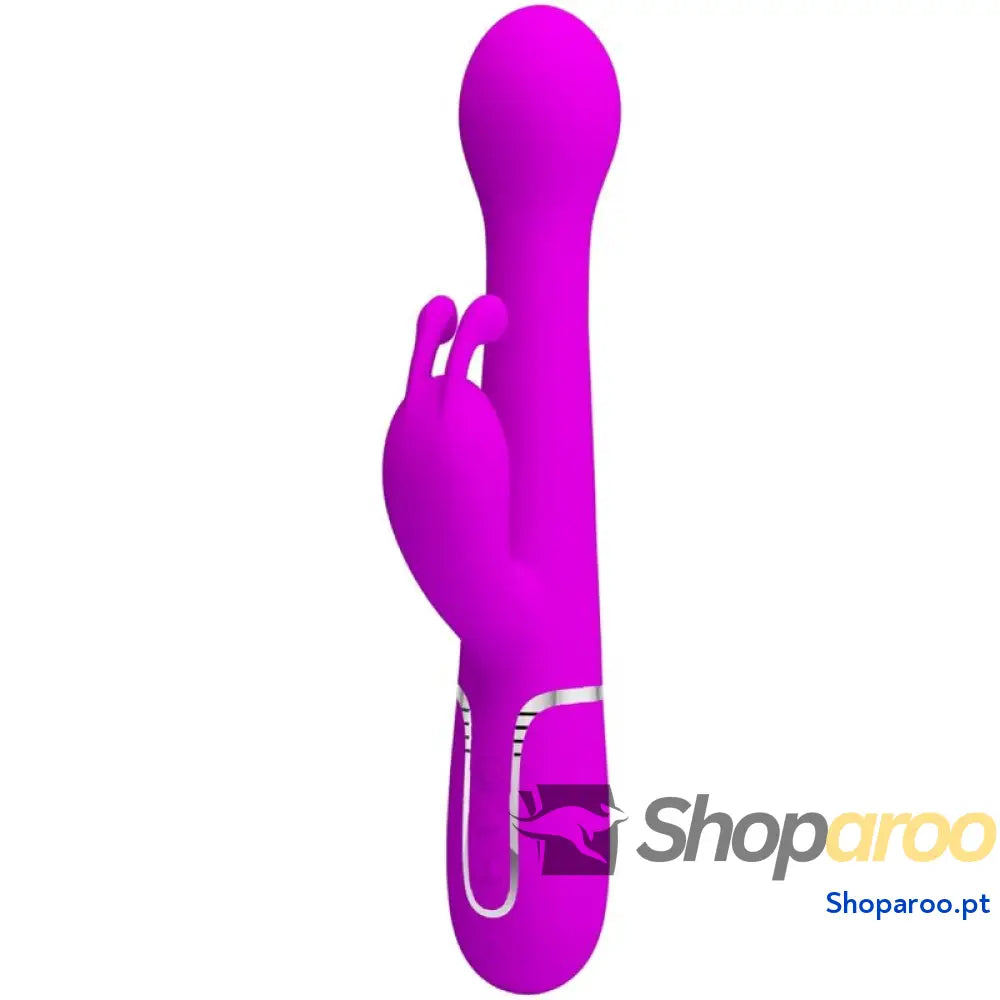 PRETTY LOVE - VIBRADOR DEJON COELHO 3 EM 1 MULTIFUNO VIOLETA