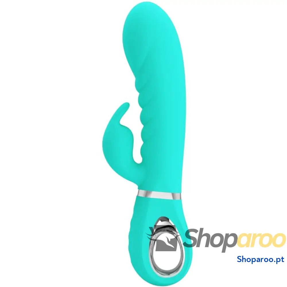 PRETTY LOVE - VIBRADOR PRESCOTT MULTIFUNÕES G-SPOT AQUA VERDE