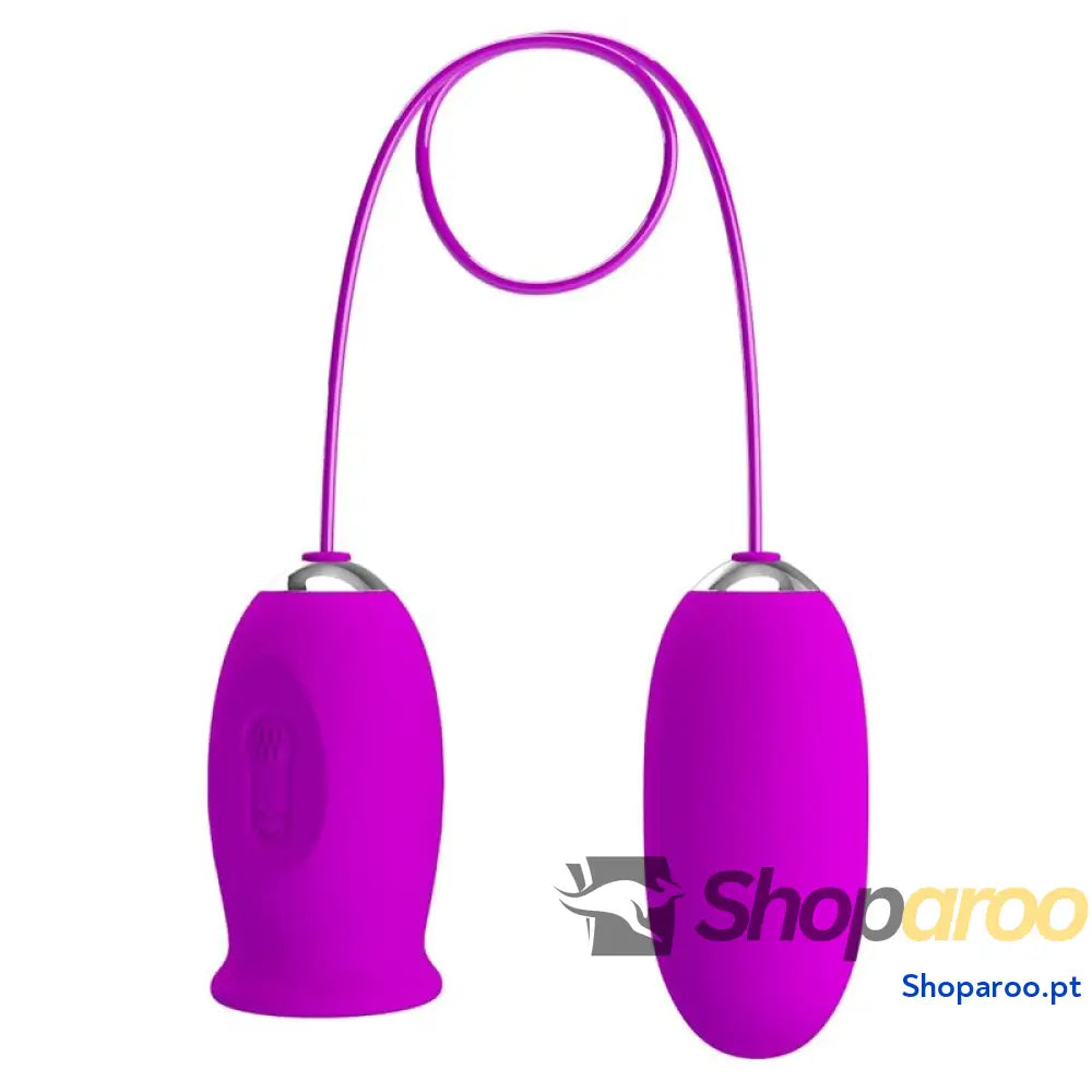 PRETTY LOVE VIBRADOR RECARREGVEL DAISY DUAL EGG ROXO
