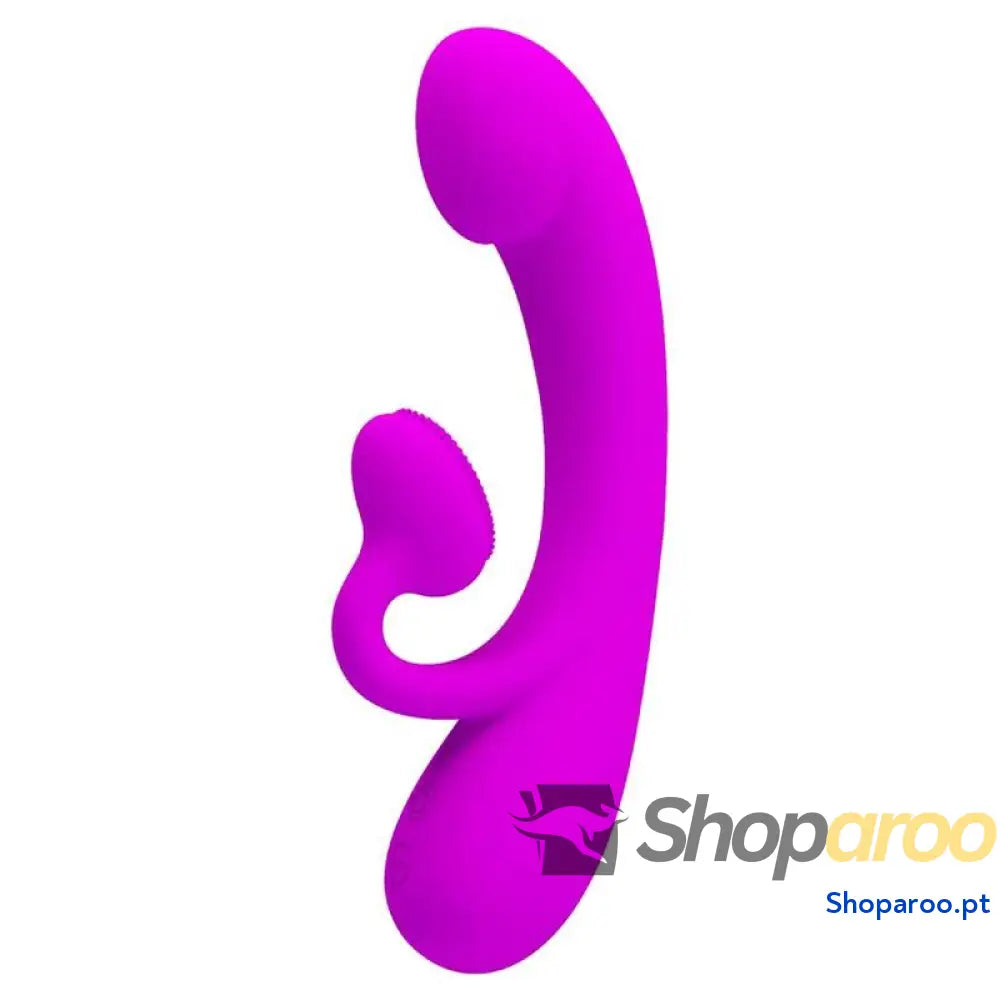 PRETTY LOVE - VIBRADOR SINCERO E ONDAS ESTIMULANTES DO CLITÓRIS SILICONE ROXO