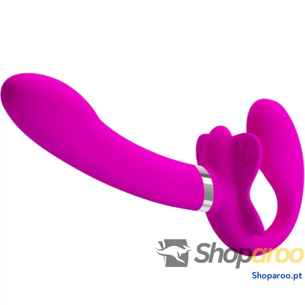 PRETTY LOVE VIBRADOR VALERIE DOUBLE STRAP ON 12 VIBRAÇÕES ROXO