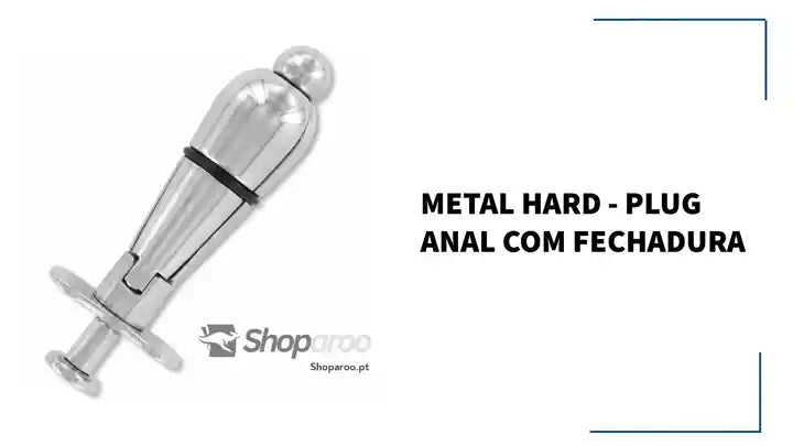 METAL HARD - PLUG ANAL COM FECHADURA by@Outfy