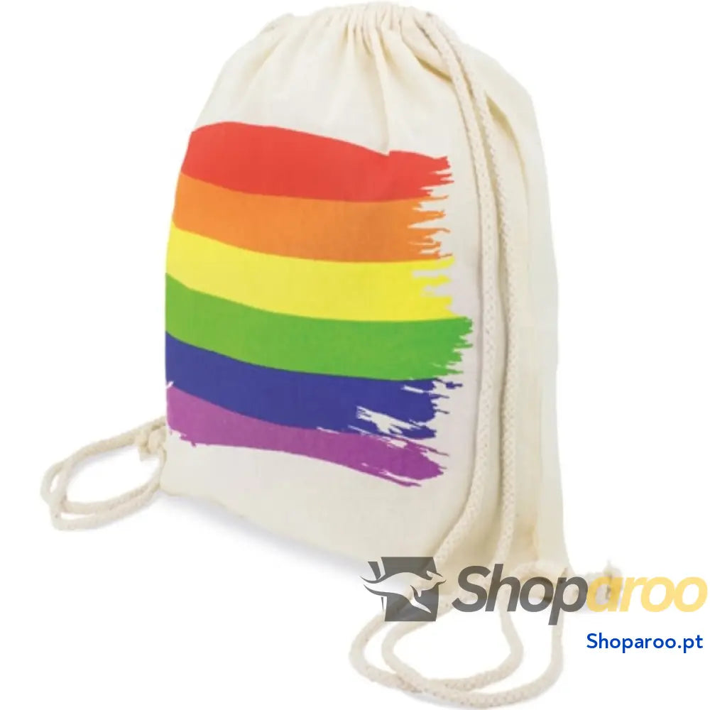 PRIDE - MOCHILA COM BANDEIRA LGBT DE ALGODO