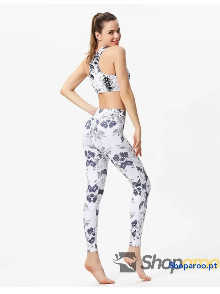Printed Active High Waist Leggings
