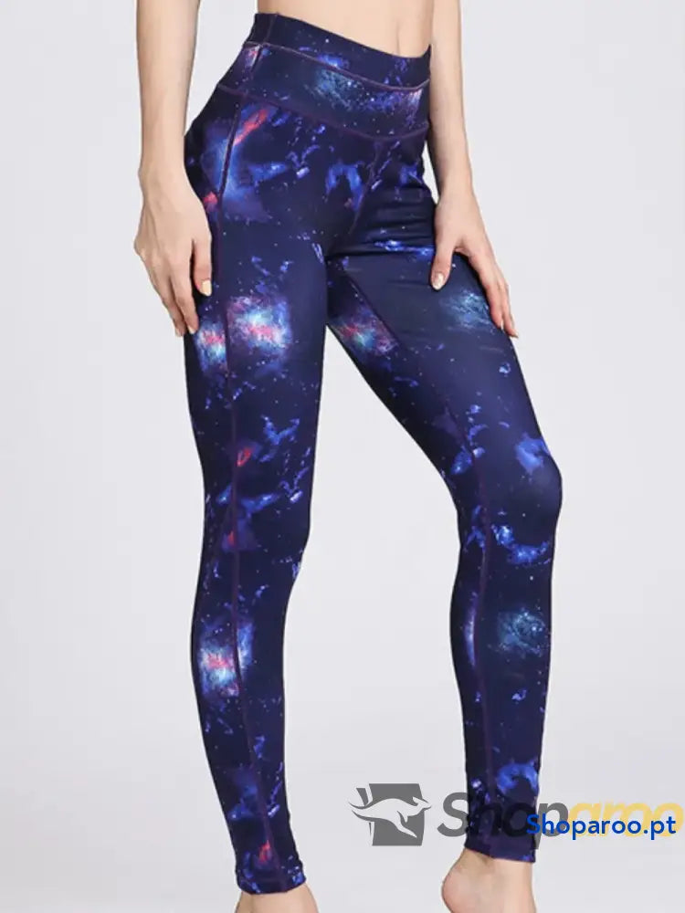 Printed Active High Waist Leggings