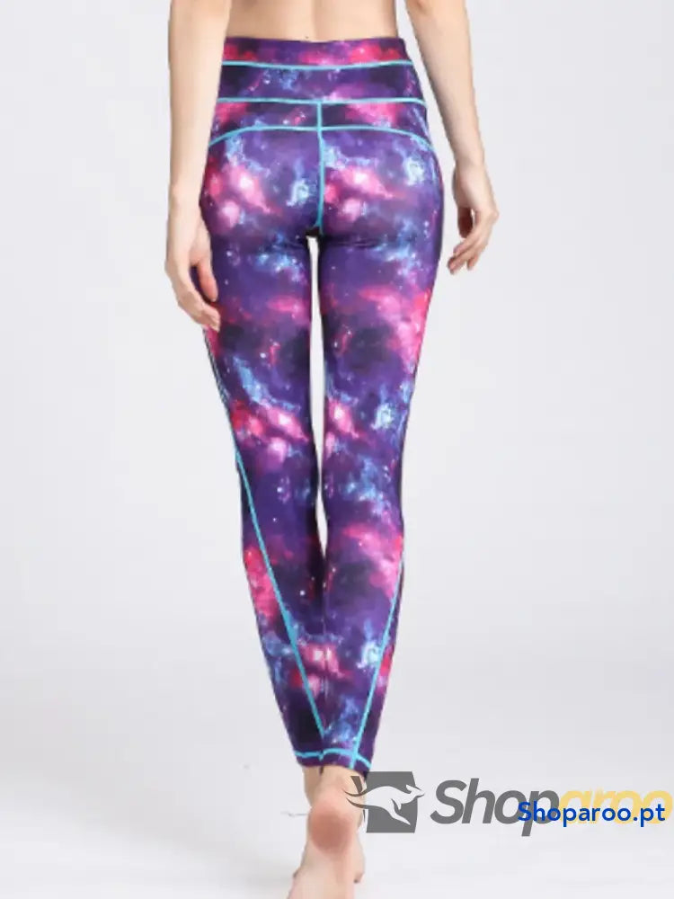 Printed Active High Waist Leggings