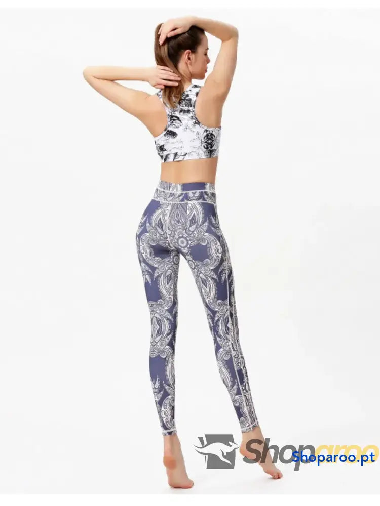 Printed Active High Waist Leggings