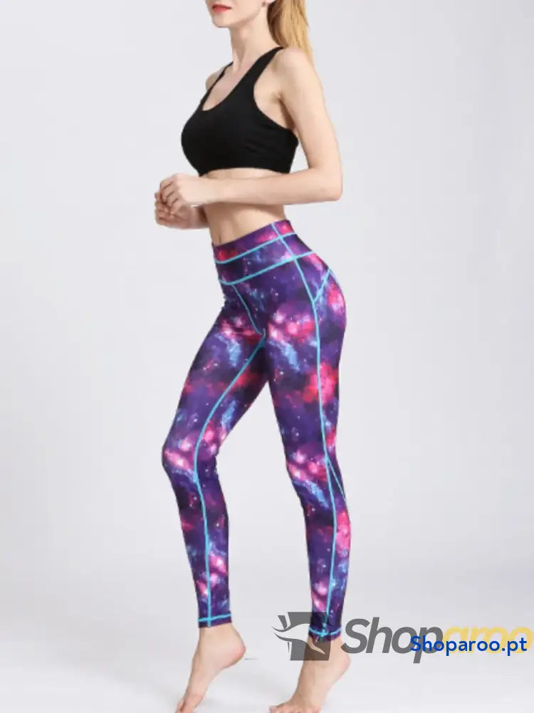 Printed Active High Waist Leggings