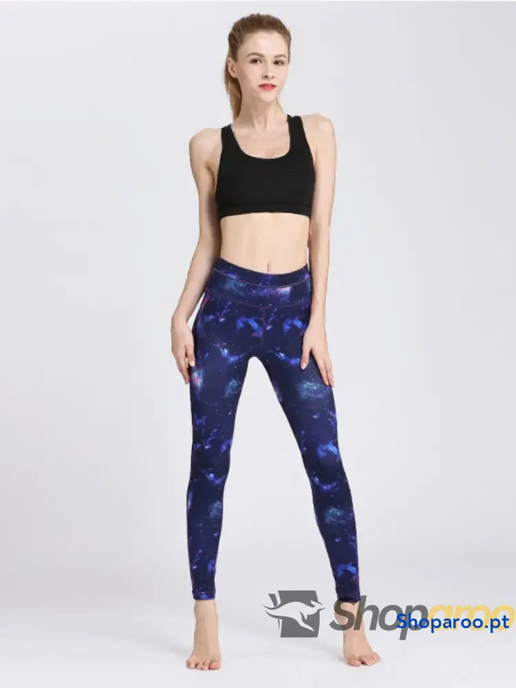 Printed Active High Waist Leggings