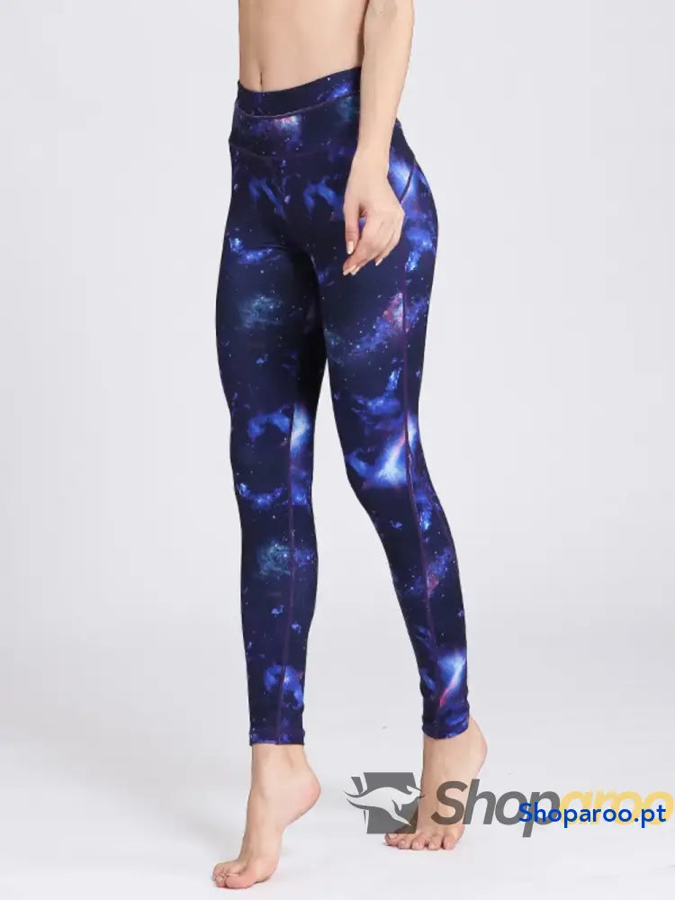 Printed Active High Waist Leggings