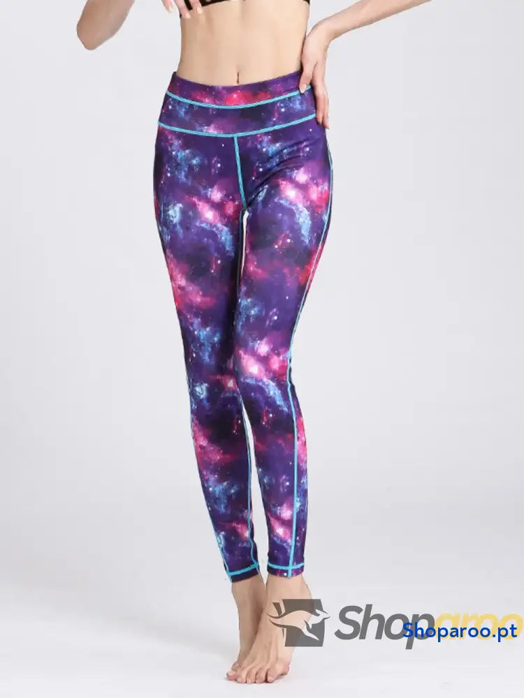 Printed Active High Waist Leggings