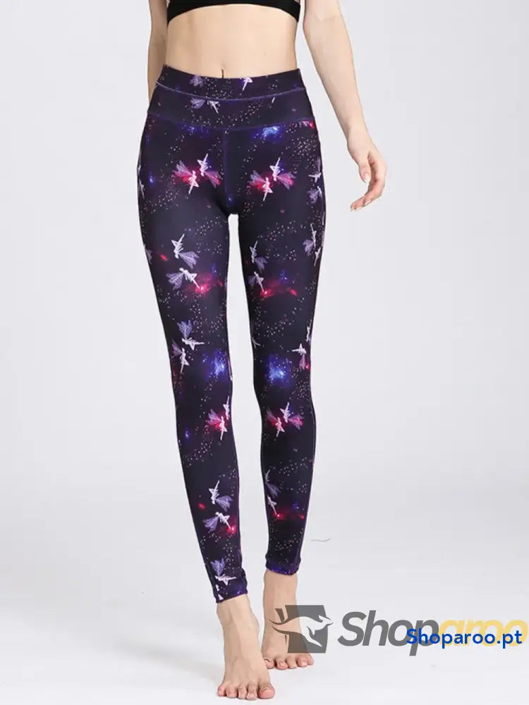 Printed Active High Waist Leggings