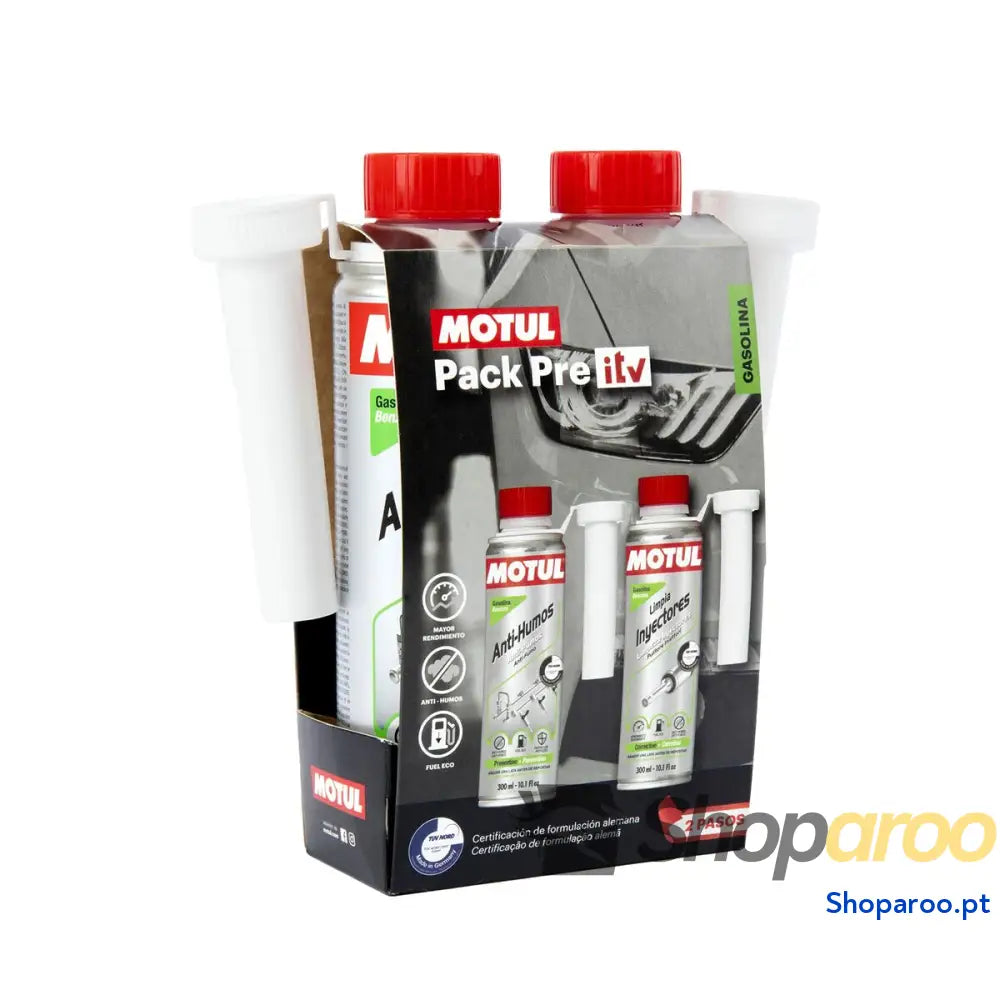 Produto de Limpeza para Injetores Gasolina Pre-ITV Motul ZMTL111258 300 ml Gasolina Supressor de Fumo Gasolina