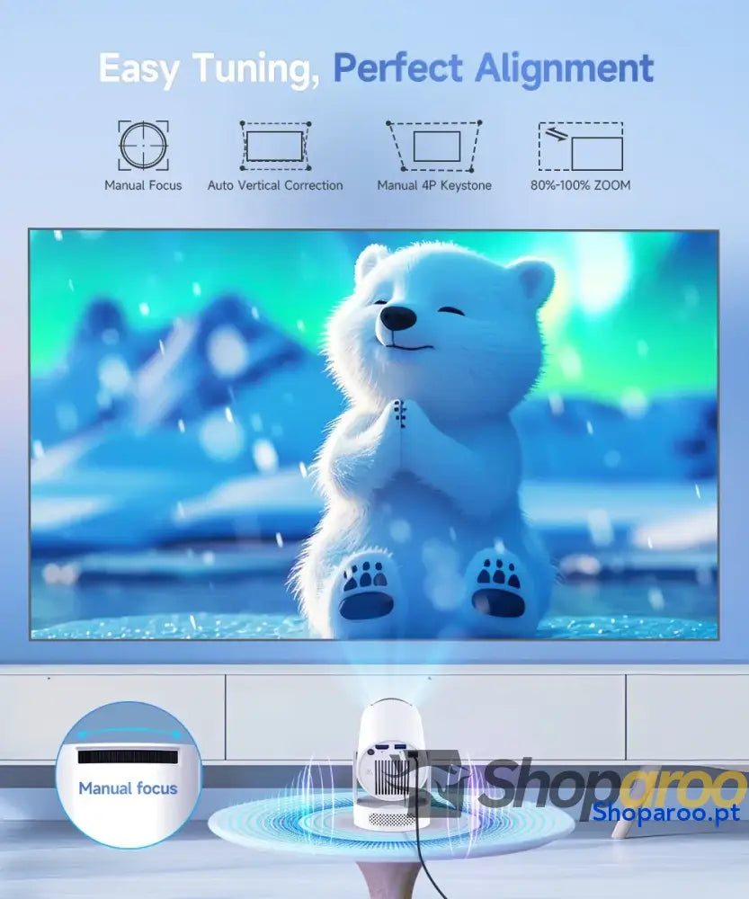 Projetor Magcubic HY300 Pro+ Android 11 4K 8000 Lúmens WiFi 6