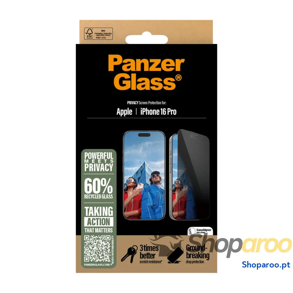 Protetor de ecrã para o telemóvel Panzer Glass P2862 Apple