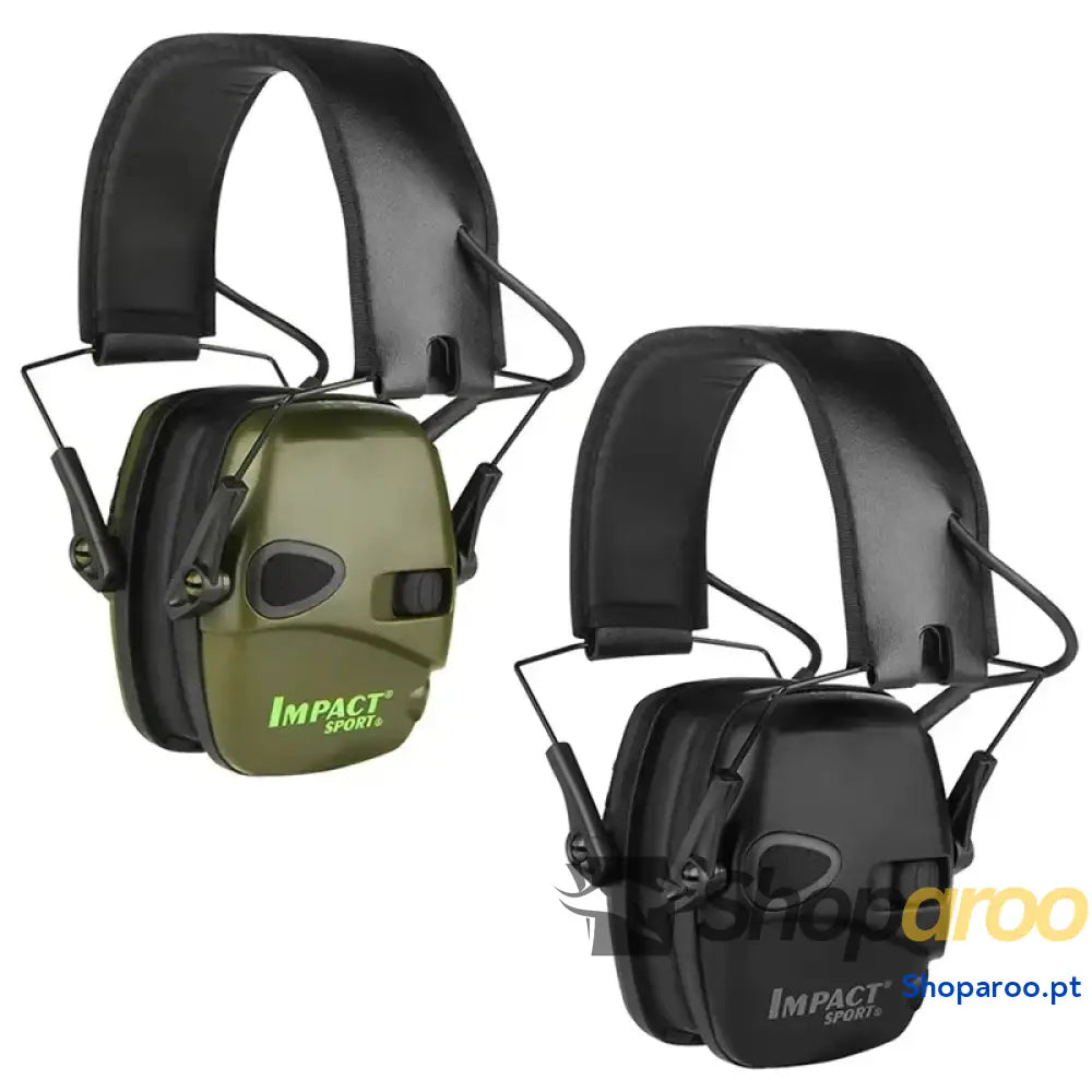 Protetores auriculares eletrónicos para tiro e caça com redução de ruído
