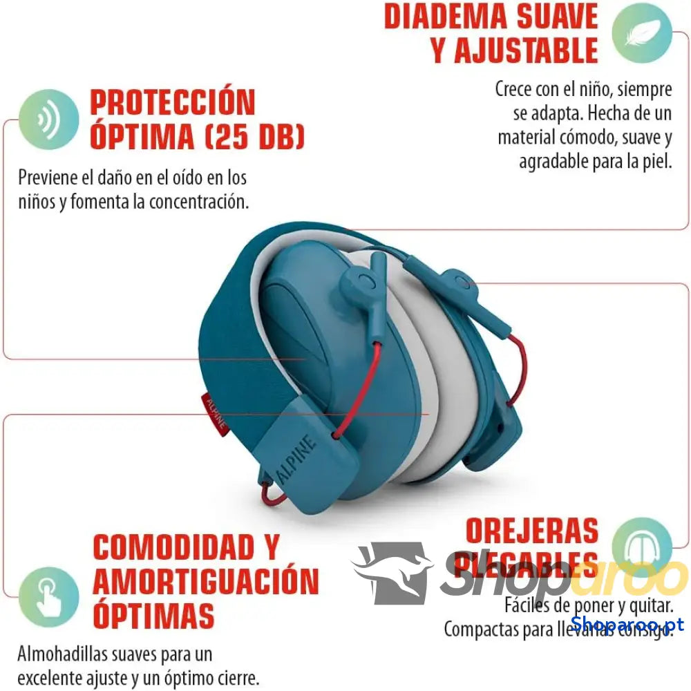 Protetores auriculares para crianças dos 5 aos 16 anos – Capacetes antirruído Proteção auditiva confortável Faixa