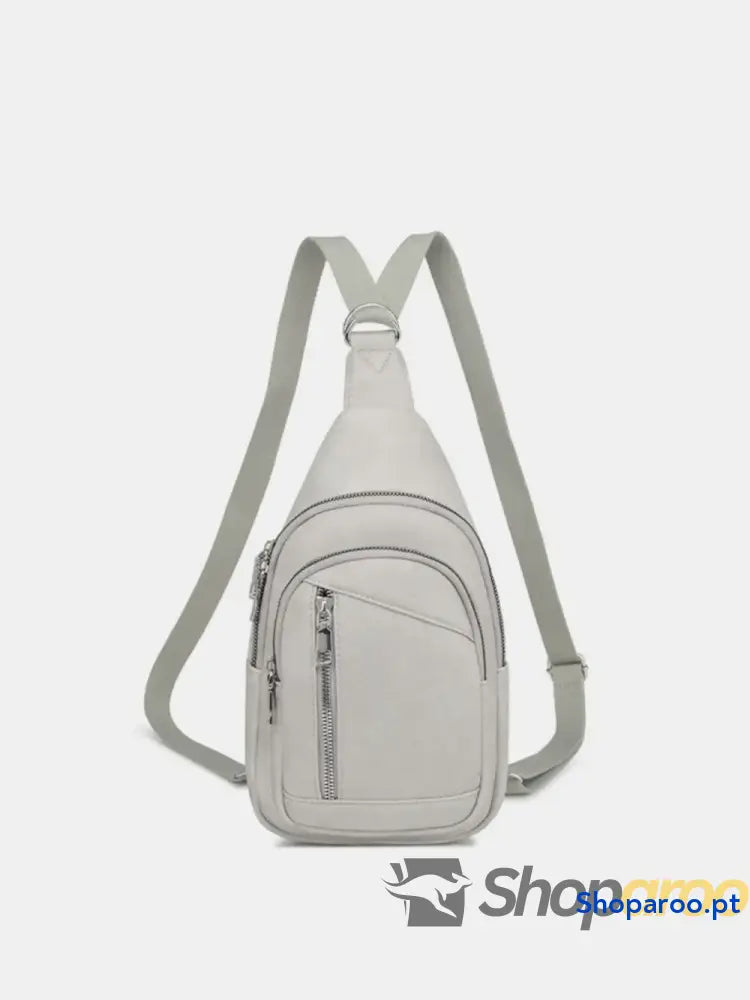 PU Leather Crossbody Bag with Two Detachable Strap