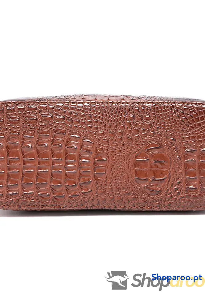 Bolsa média em pele PU com forro poliéster