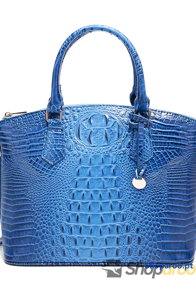 Bolsa média em pele PU com forro poliéster