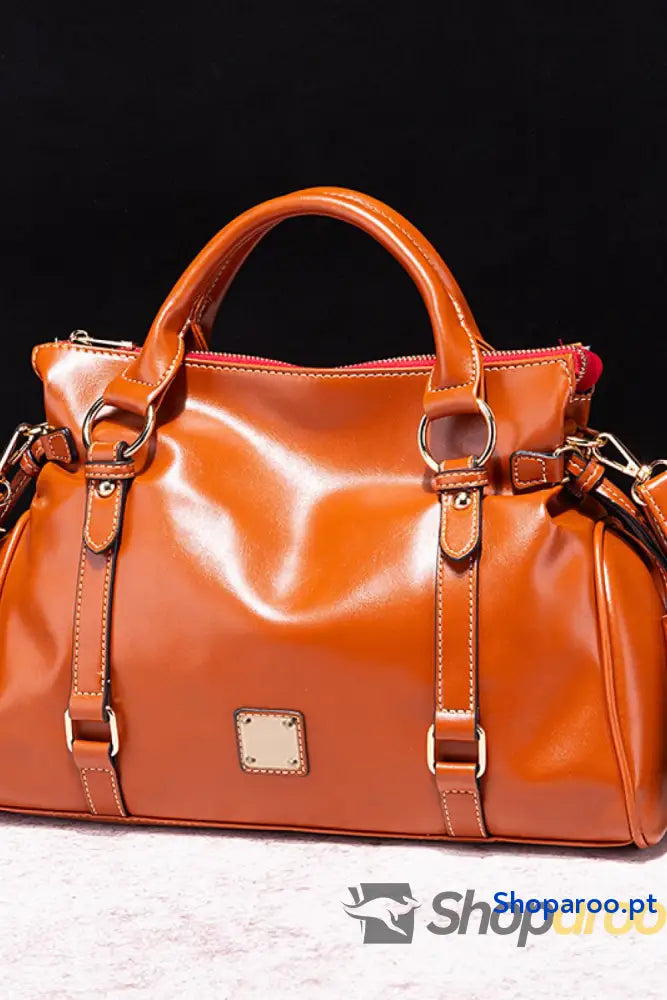 PU Leather Handbag with Tassels