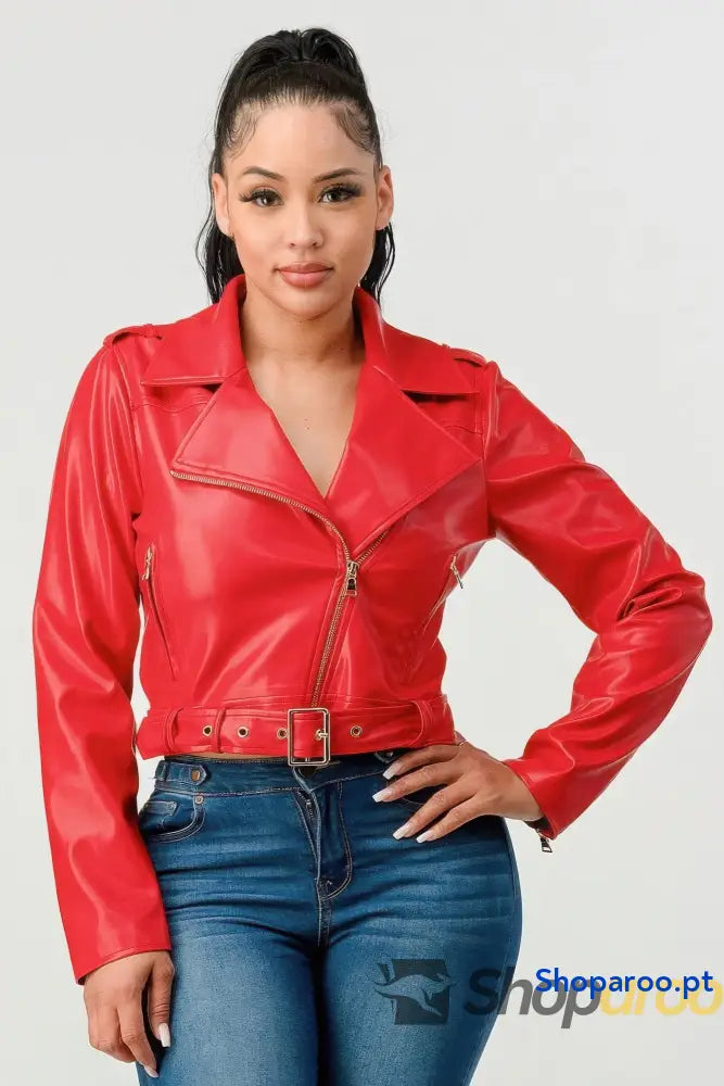 Pu Leather Jacket